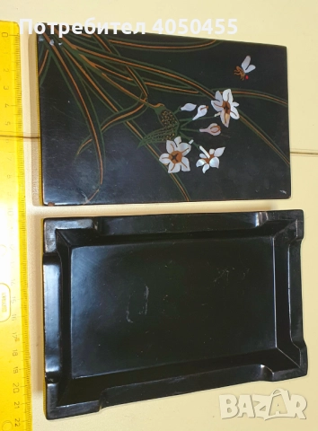 Стара дървена кутия за бижута, снимка 4 - Антикварни и старинни предмети - 52091274