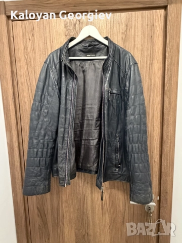 Мъжко кожено яке от естествена кожа Emporio Armani