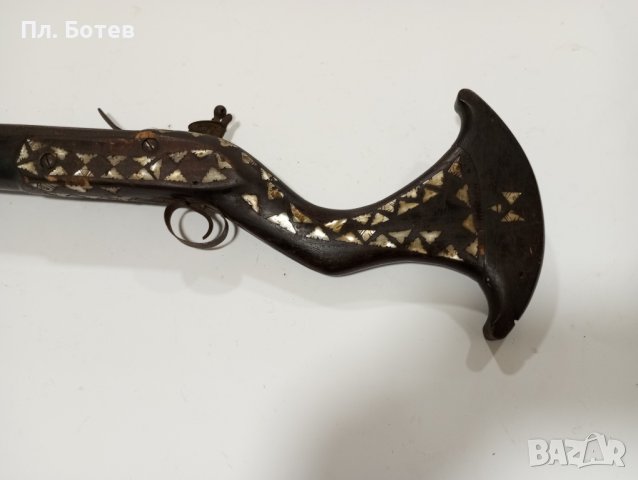 Стара кремъчна пушка, Тромблон , снимка 9 - Антикварни и старинни предмети - 42681284