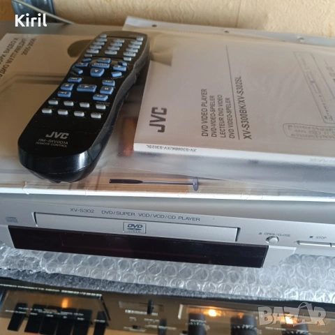 Плейър DVD JVC XV-S302 с дистанционно, снимка 15 - Плейъри, домашно кино, прожектори - 53608601