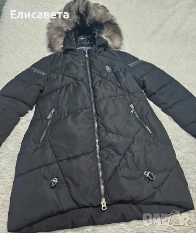 Дамско зимно модерно яке в черен цвят , снимка 4 - Якета - 47972898