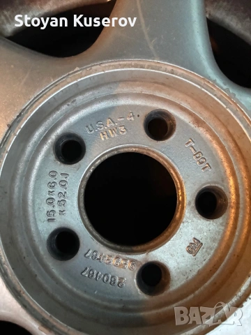 15” алуминиеви  джанти от Опел Синтра , снимка 2 - Гуми и джанти - 52405655