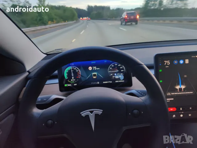 AndroidAuto/Carplay IPS 9.3"Tesla Model 3/Y HeadUp Дисплей за таблото, снимка 3 - Аксесоари и консумативи - 48800100