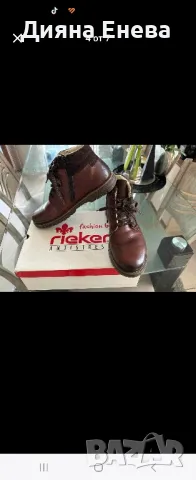 Обувани броени пъти като нови на марката Рейкер, снимка 4 - Мъжки боти - 47479942