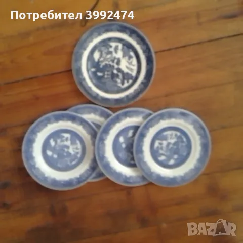 Набор от стари английски чинии и чаши-21 бр+ подарък, снимка 12 - Антикварни и старинни предмети - 49136898