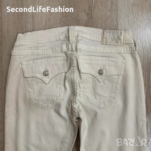 Дамски дънки True Religion Section Jodie, бели размер 29 ниска талия, снимка 6 - Дънки - 53107213