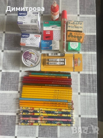 Моливи за рисуване и чертане, моливи с гумички, моливи за стъкло, химически молив