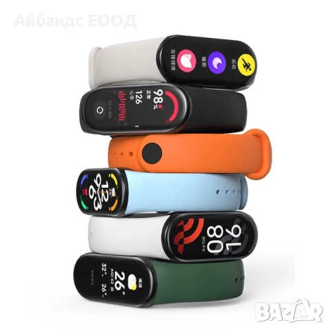 Силиконова каишка за Xiaomi MiBand 8 | 9 | 10, снимка 8 - Каишки за часовници - 49454057