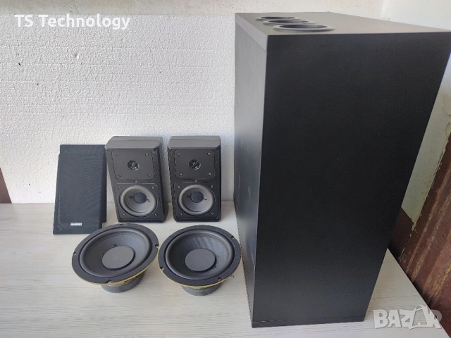 Домашно кино Quadral комплект Quadral Trianon TSW-II + Trianon TSA-I, снимка 6 - Тонколони - 53045006