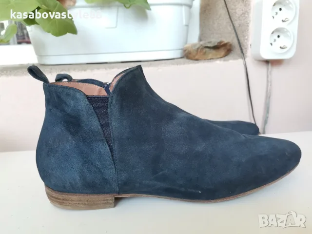 Ниски боти Homers Artisan 39н.Естествен велур 