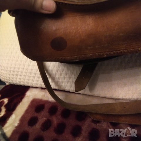 Винтидж чанта естествена кожа ,ръчна изработка , снимка 7 - Чанти - 40027549
