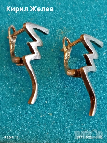 Сребърни дамски обеци СВЕТКАВИЦА подходящ аксесоар за ежедневието 17136, снимка 4 - Обеци - 52863645