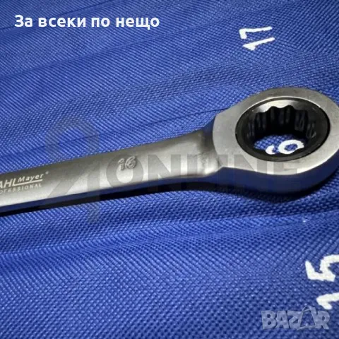 Комплект звездогаечни тресчотни ключове 8 - 32 мм 13 части StahlMayer, снимка 3 - Други инструменти - 50360559