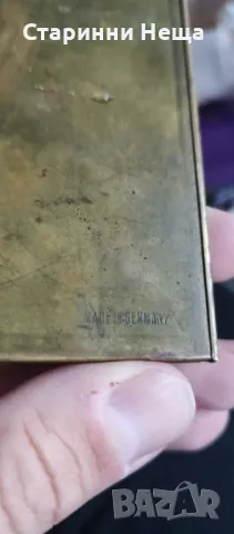 РЕДКАЖ стар немски механичен калкулатор маркировка Made in Germany Correntator , снимка 2 - Антикварни и старинни предмети - 47928285