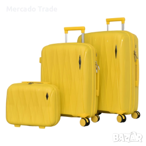 Комплект куфари и чанта Mercado Trade, 0606, Различни цветове, снимка 2 - Куфари - 52249876