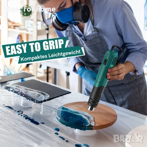 PRULDE компактен пистолет с горещ въздух 500 W, снимка 2 - Други инструменти - 48358322