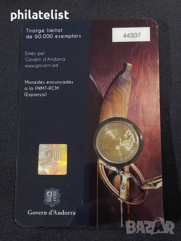 Андора 2024 - 2 евро - Ски-спорт в Андора Coincard BU , снимка 4 - Нумизматика и бонистика - 53698788