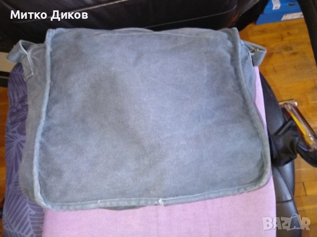 Чанта за през рамо дънков плат Амор Любов 34х32х12см, снимка 6 - Чанти - 44392171
