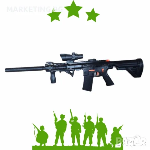 Играчка Gelsoft M416 автомат с аксесоари + гел муниции , снимка 4 - Други - 50409070