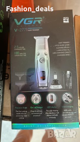 Нов Професионален тример VGR V-277 Електрическа машинка за подстригване на коса Мъже Подарък, снимка 2 - Машинки за подстригване - 42662342