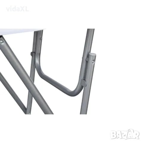 vidaXL Комплект бар маси с МДФ плот, 4 броя, бял, снимка 3 - Маси - 56147677