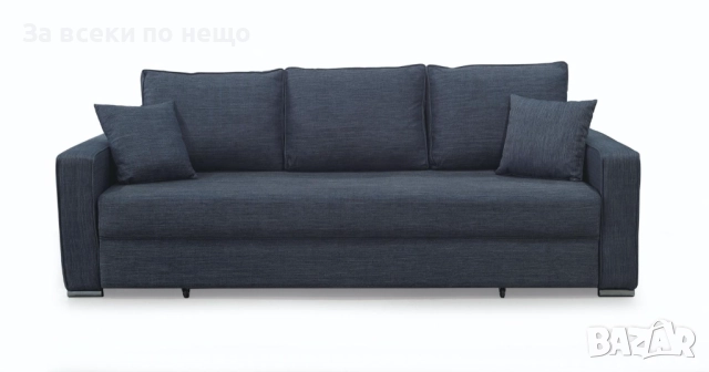 FLEXI диван 3-ка с ракла разтегателен сиво-син меланж Код P1511, снимка 2 - Дивани и мека мебел - 52339018