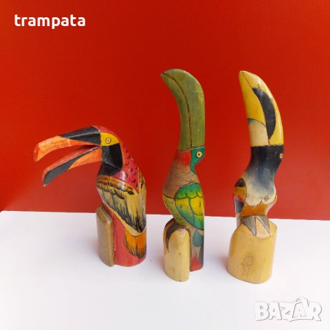 НАЙ ДОБРАТА ОФЕРТА Сет 3 фигури от Балсово дърво, Еквадор 