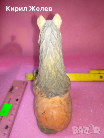 СТАРА КОЛЕКЦИОНАРСКА ДЪРВЕНА ФИГУРКА КОНЧЕ РЪЧНА ИЗРАБОТКА 42846, снимка 13 - Статуетки - 44314134