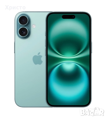 НОВ!!! Apple iPhone 16, 128GB, 5G, Teal + подарък оригинален адаптер Apple, снимка 2 - Apple iPhone - 52770532
