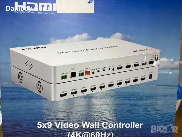 4K@60Hz 3х3 HDMI контролер за видео стена, с функция pip и multiviewer, Video Wall Controller, снимка 7 - Плейъри, домашно кино, прожектори - 49744474