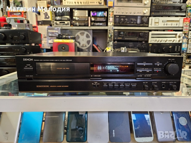 Рядък модел касетен дек DENON DRS-640 В отлично техническо и визуално състояние., снимка 3 - Декове - 52387030