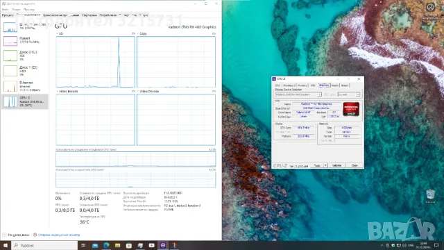 Видеокарта RX480 4GB ASUS , снимка 1