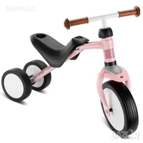 Триколка за деца с регулираема седалка PUKY PUKYMOTO, пастелно розова