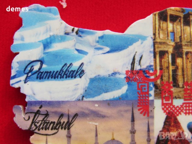 Автентичен магнит от Турция-карта, снимка 5 - Колекции - 35778374