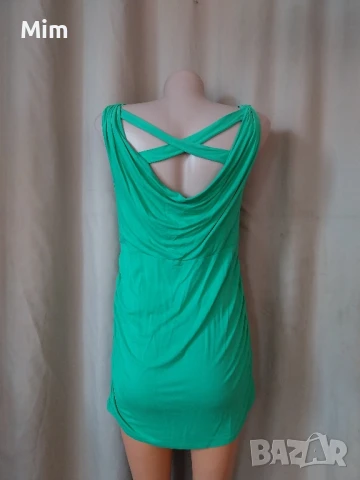 М Къса рокля в зелено 
