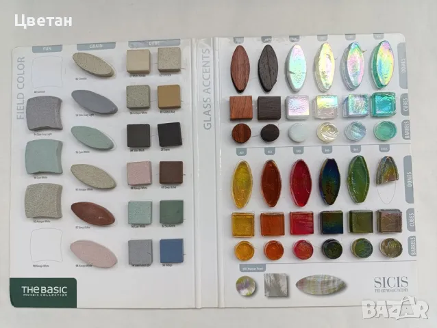 мънички керамични и мозаечни плочки - за декупаж, художествен проект, снимка 15 - Декорация за дома - 50374957