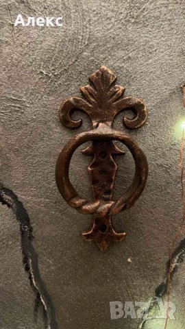 Чугунено мандало за врата, 16см, снимка 3 - Други стоки за дома - 44452075