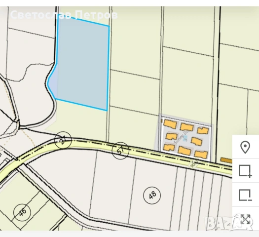 с.Тънково,местноста Боруна12,5  дк. земеделска земя .