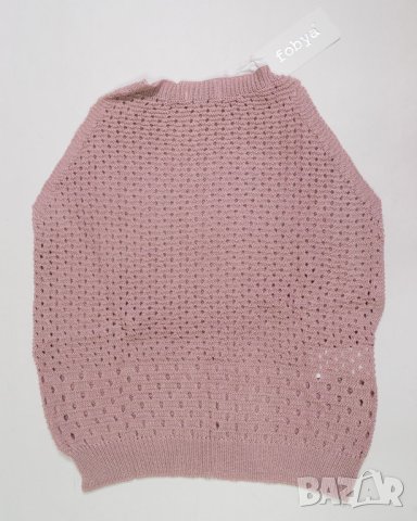 Розов топ с ажурена плетка Fobya - S, снимка 3 - Корсети, бюстиета, топове - 42638793