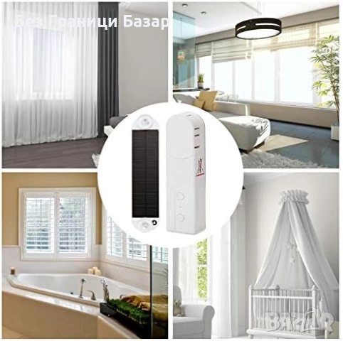 Нова Електрическа ролка за завеси сенници със слънчев панел Умен дом, снимка 3 - Други стоки за дома - 36308010