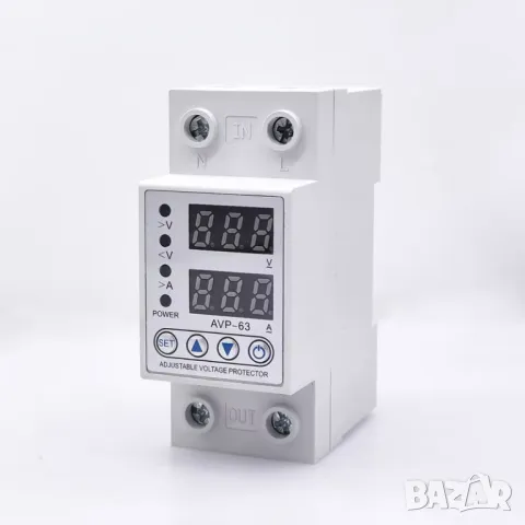 Защита от свръх и под напрежение и свръхток, с автоматично възстановяване - регулируема