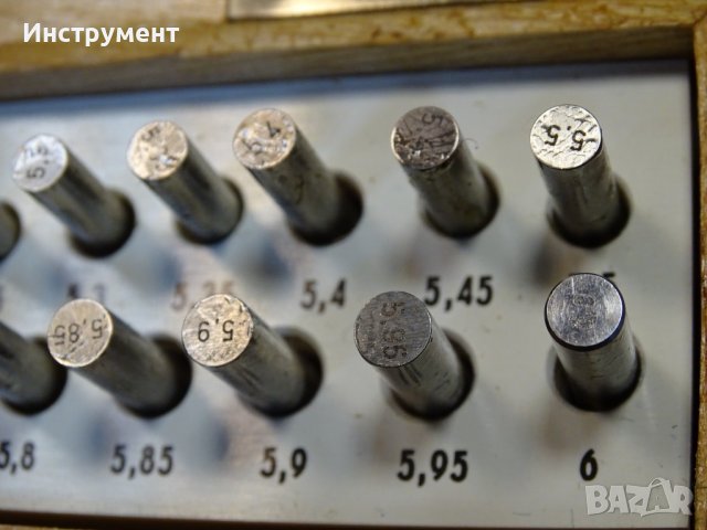 Комплект измервателни цилидрични щифтове Ф5-Ф6 mm dia calipers, снимка 6 - Други инструменти - 41226562