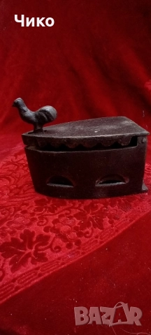 Стара чугунена ютия на въглища , снимка 5 - Антикварни и старинни предмети - 52442983