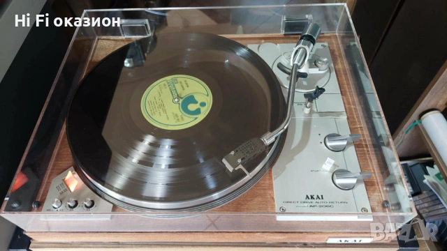 Грамофон AKAI AP-206C директ драйв, снимка 4 - Грамофони - 51038958