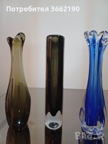 Сет вази Мурано, снимка 5 - Вази - 52778143