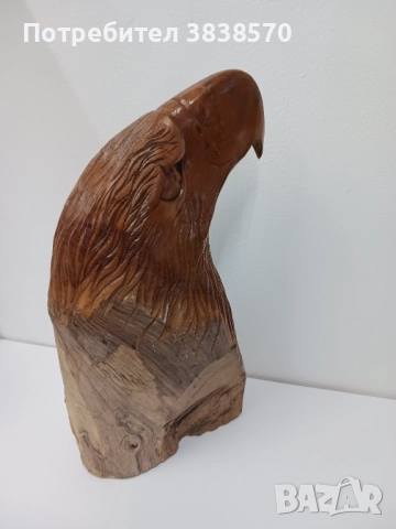 Статуетка глава на орел , снимка 4 - Статуетки - 52375677