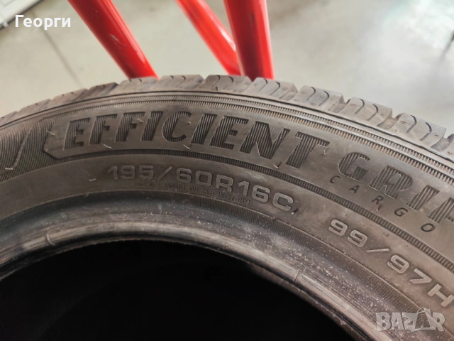 4бр.зимни гуми 195/60/16C Goodyear, снимка 3 - Гуми и джанти - 53690814
