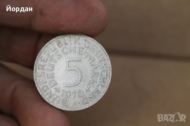 Монета ''Deutsche mark'' 1970-та година, снимка 3 - Нумизматика и бонистика - 47608372