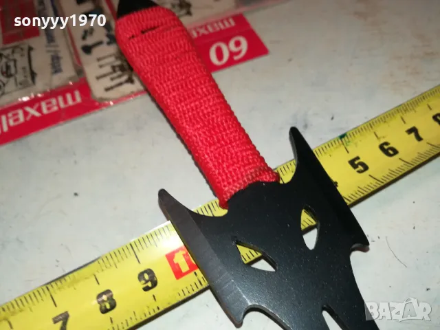 НОЖ-КАМА 20СМ С ЧЕРВЕНА ОПЛЕТКА 1303250736, снимка 10 - Ножове - 49473685