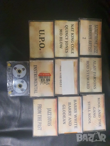 Лот от 10бр аудио касети със записи музика. Всички за 20лв. Купени от чужбина. Записите са качествен